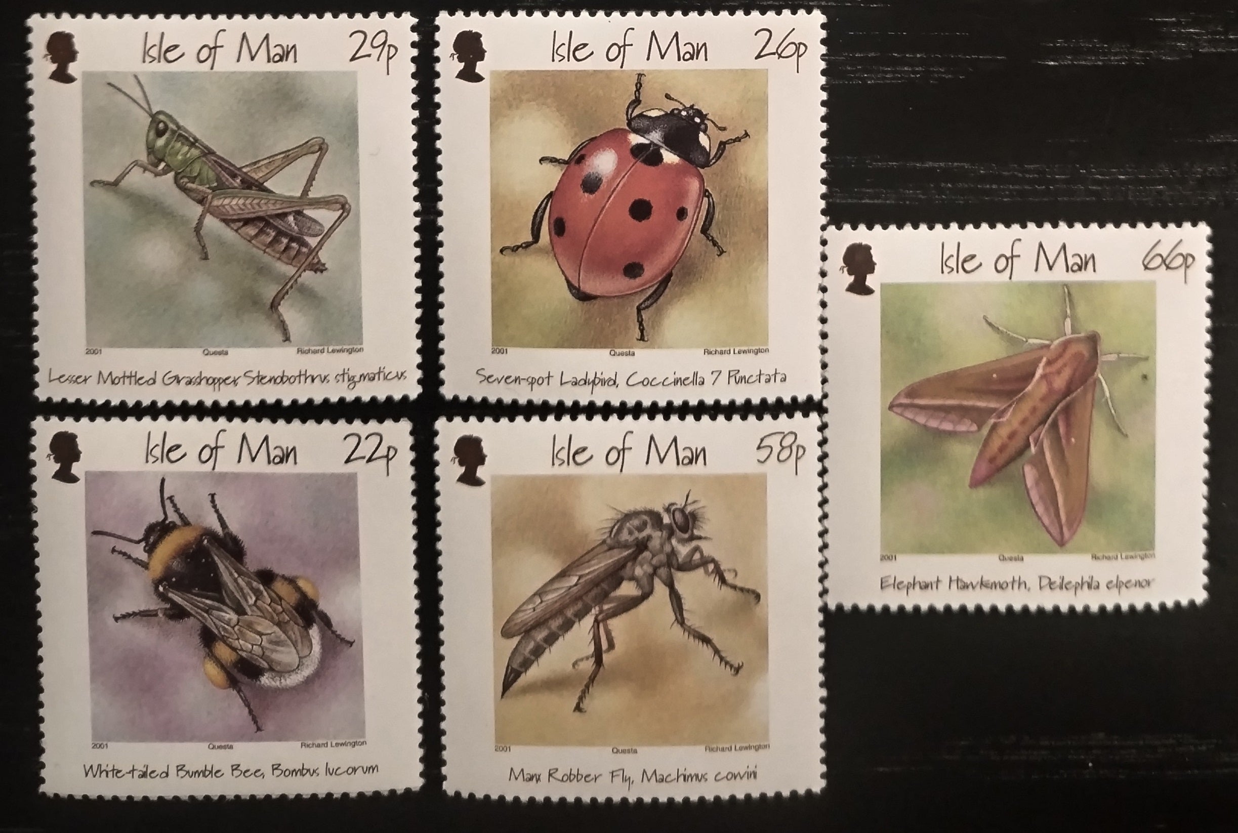 Isle of Man 2001 Insects and beetles, Bees