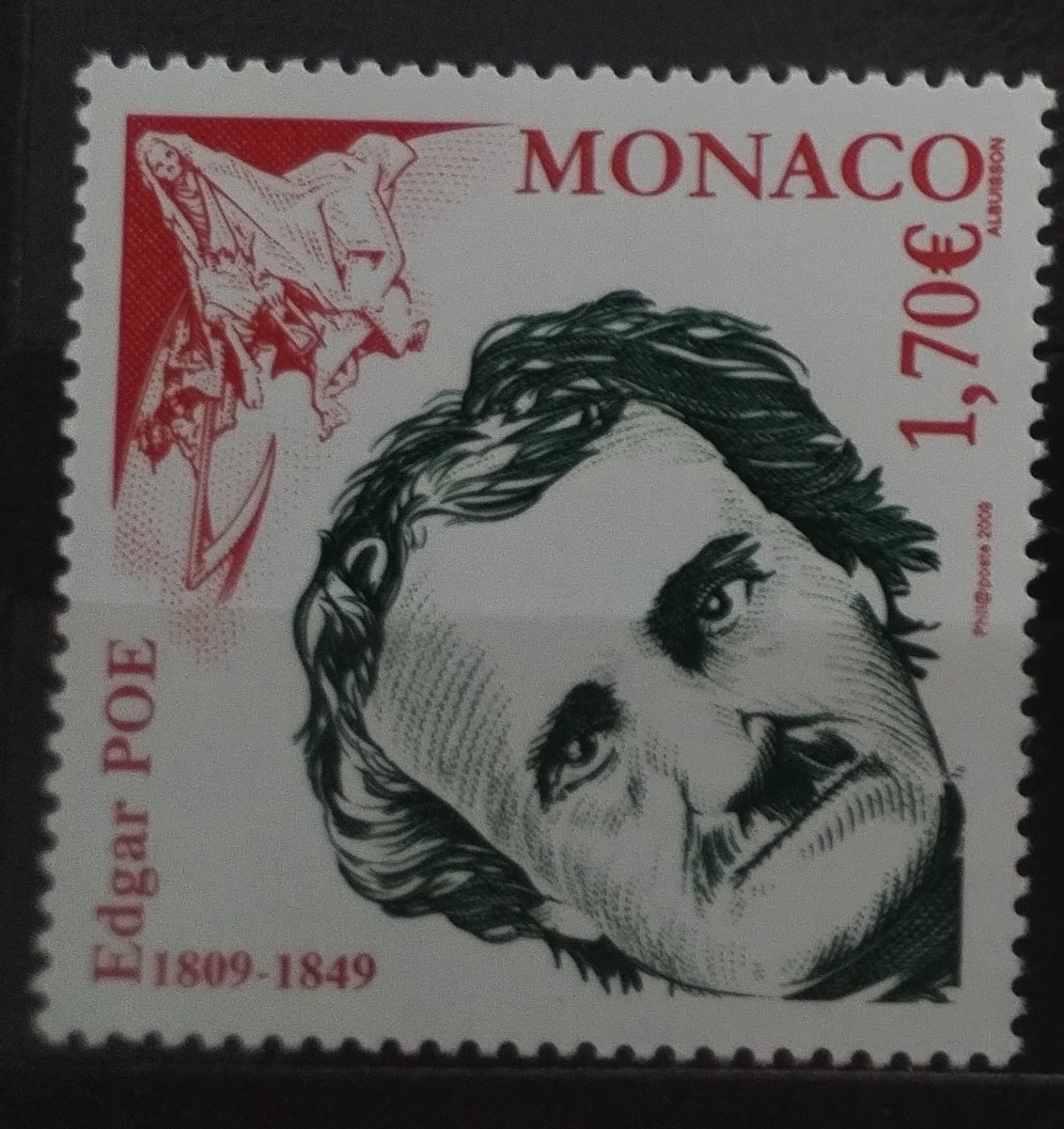 Monako 2009 Edgar A. Poe a spisovatelé