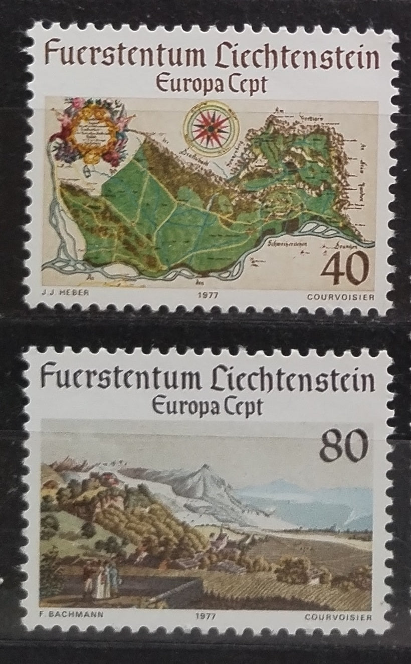 Lichtenštejnsko 1977 Mapy a kartografie
