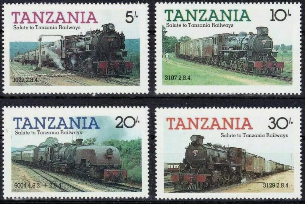 Tanzanie 1985 Vlaky a lokomotivy