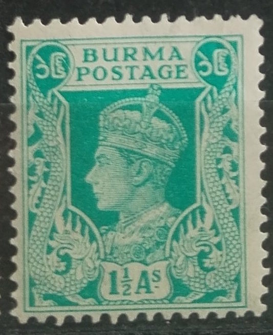 Britská Barma 1938 Hodnota 1,5A
