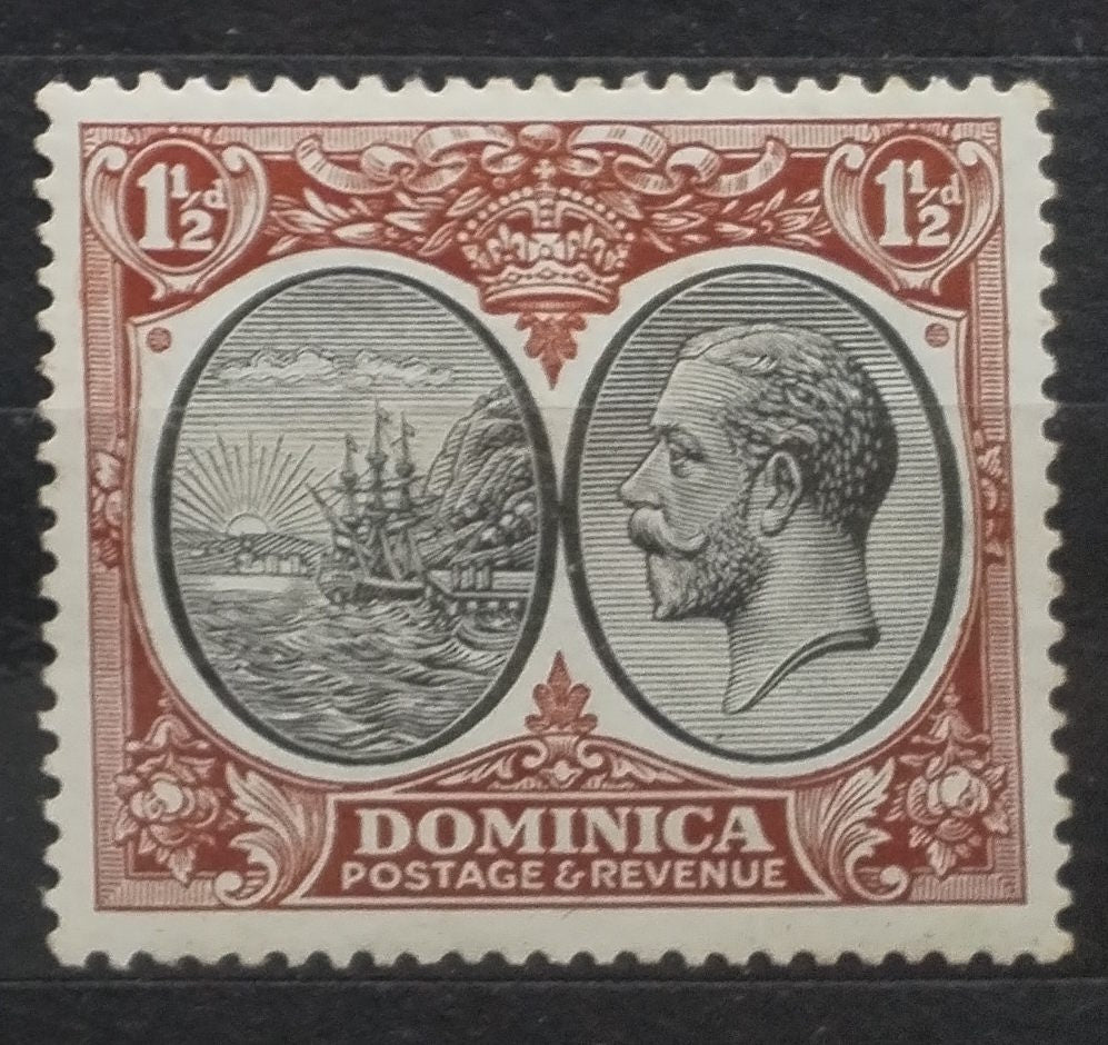 Dominika 1933 16£ Hodnota 1,5d