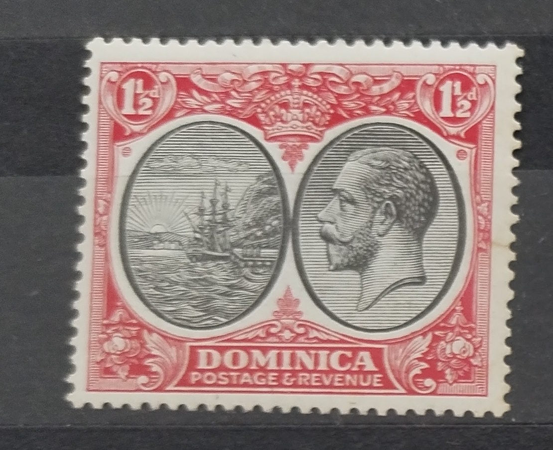 Dominika 1923 8£ Hodnota 1,5d