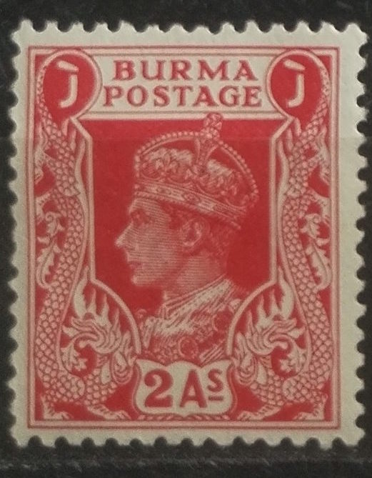 Britská Barma 1938 Hodnota 2A