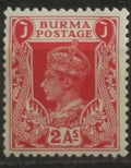 Britská Barma 1938 Hodnota 2A