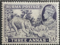 Britská Barma 1938 21£ Hodnota 3A