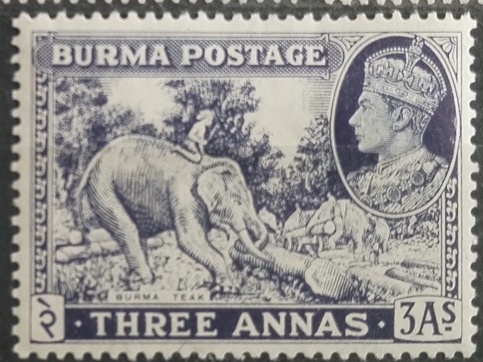 Britská Barma 1938 21£ Hodnota 3A