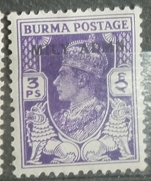 Britská Barma 1945 Hodnota 3p