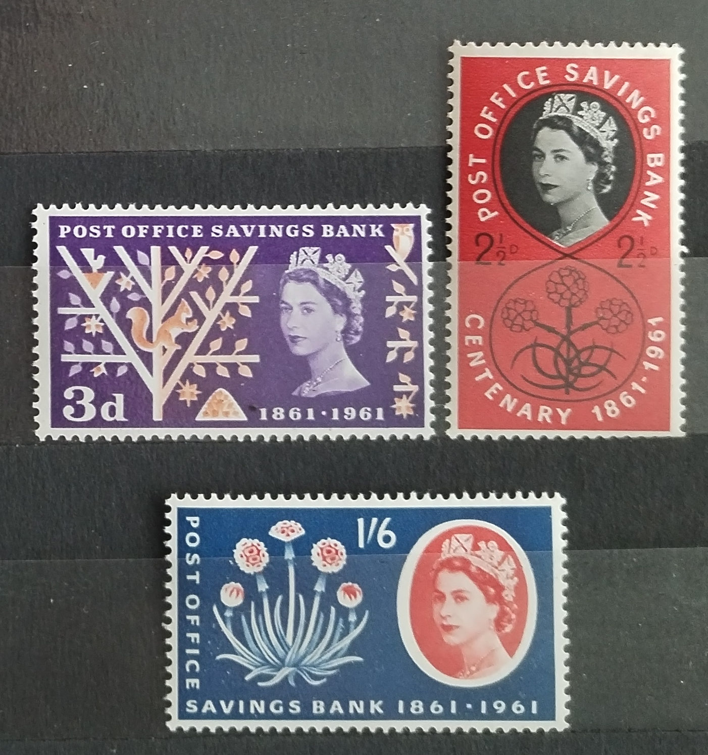 Velká Británie 1961 Poštovní spořitelna, Květiny