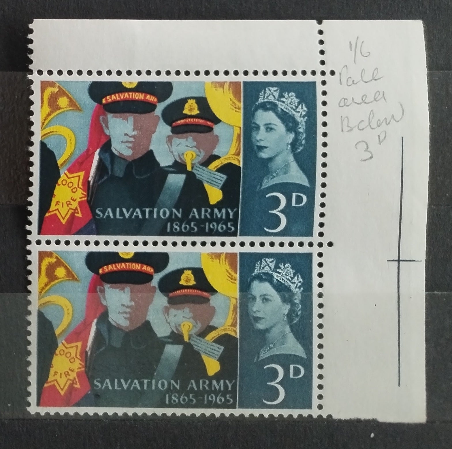 Velká Británie 1965 Armáda spásy - světlina pod 3d