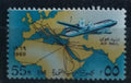UAR 1969 AIR MAIL a letadla, mapy