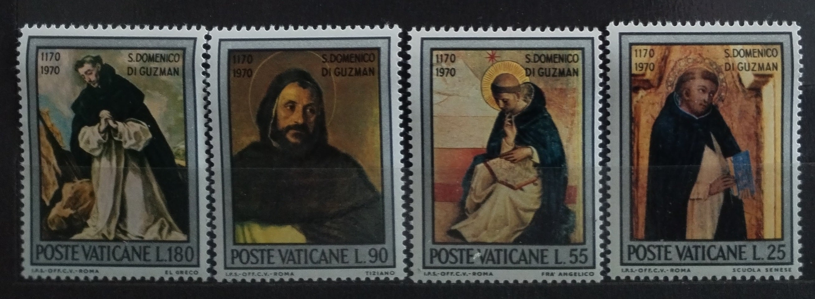 Vatikán 1971 Svatý Dominik a umění