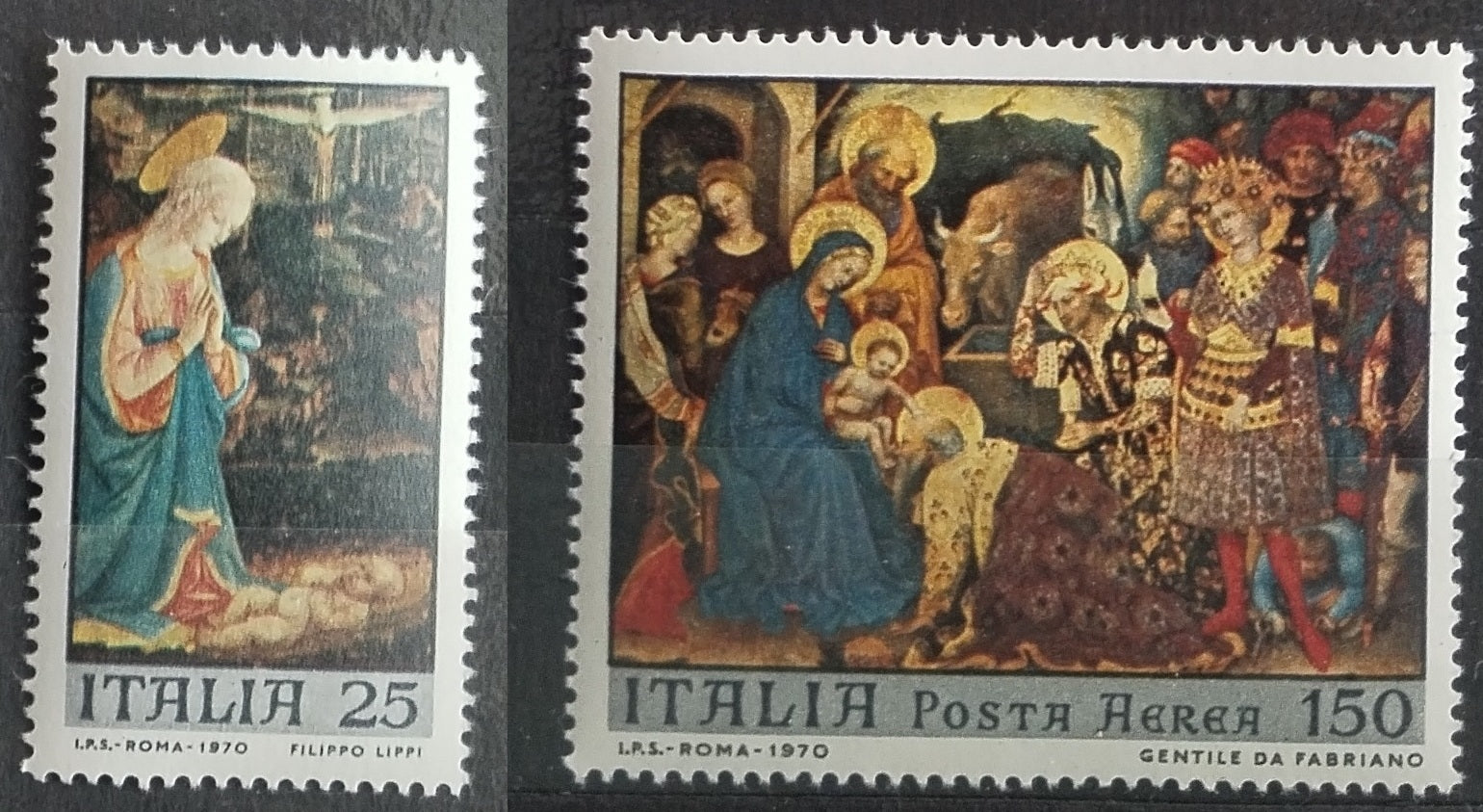 Itálie 1970 Vánoce a umění