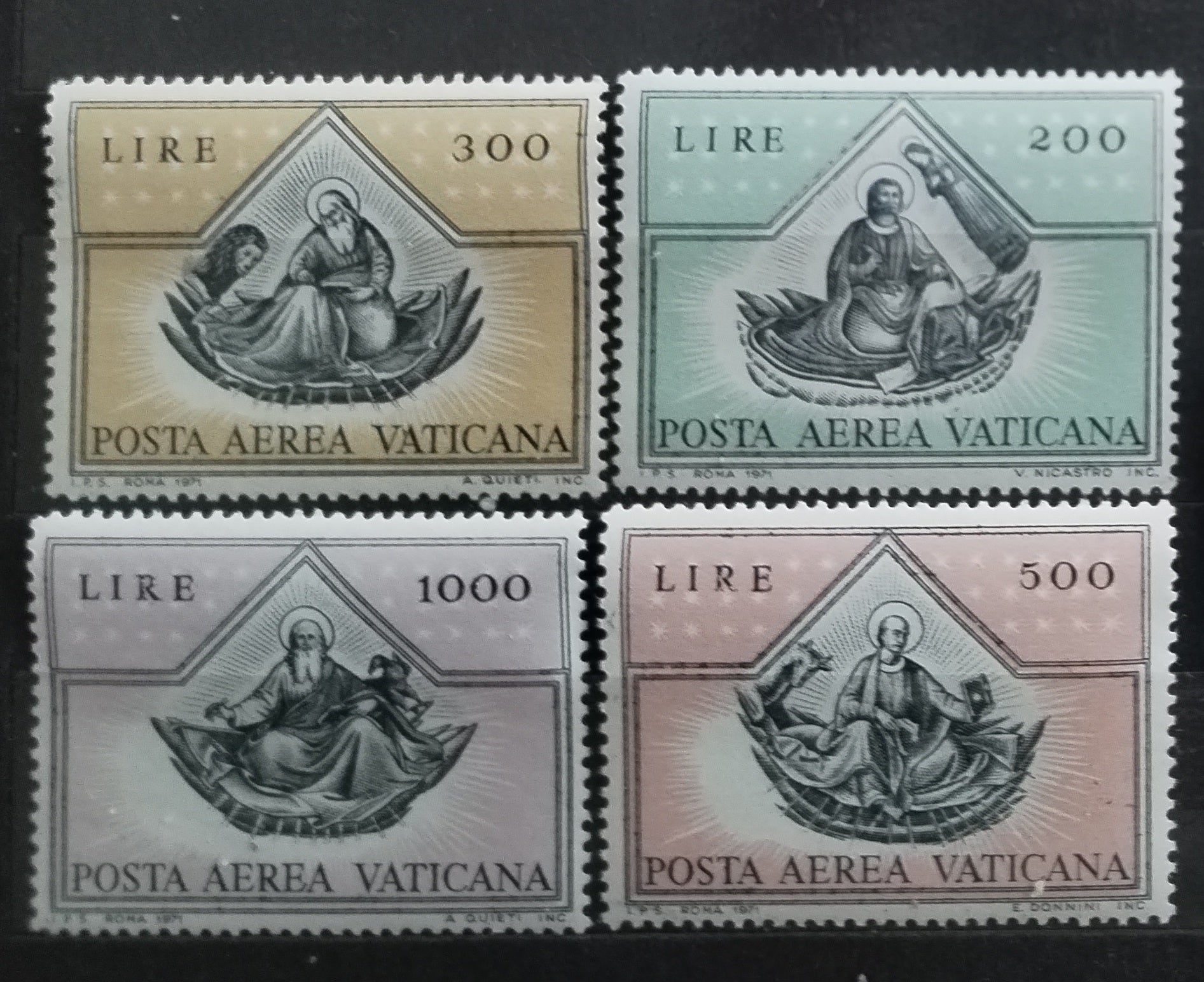 Vatican 1972 AIR MAIL, Art