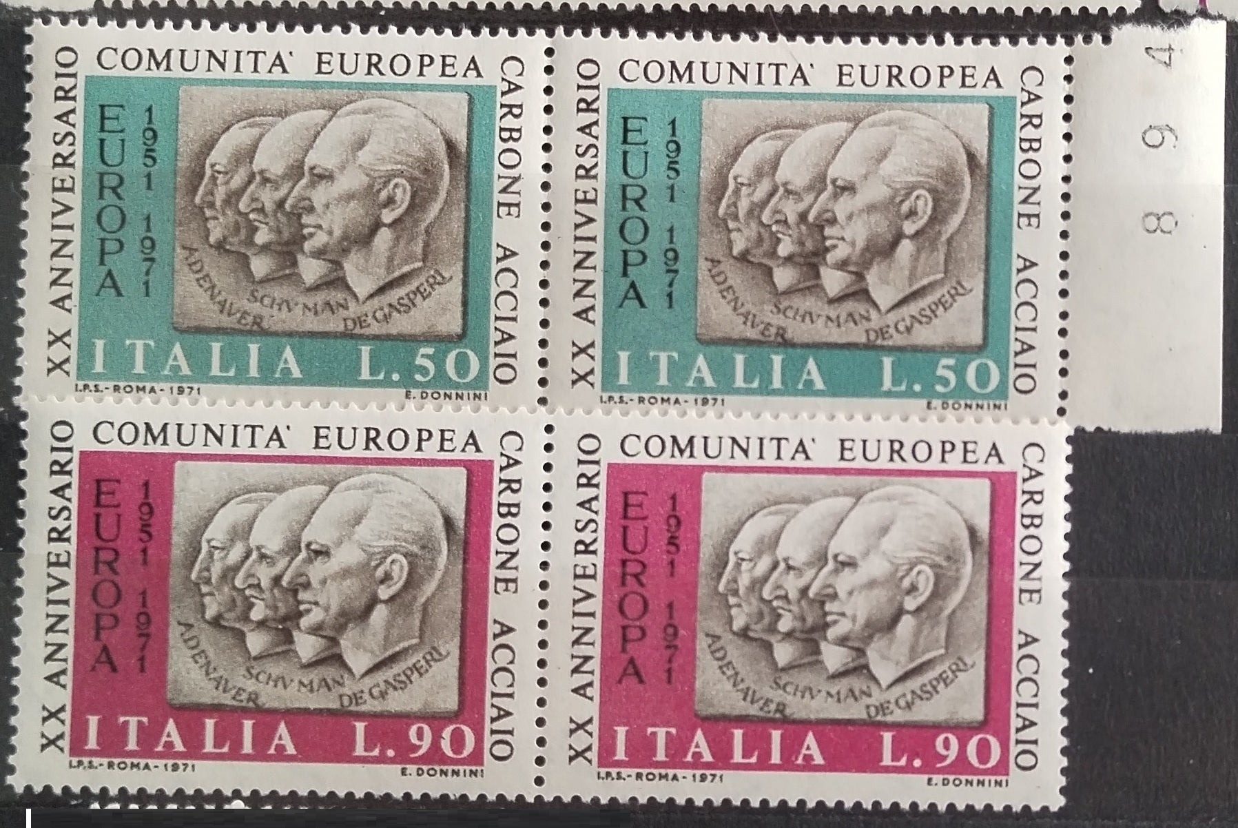 Itálie 1971 Výročí evropské organizace