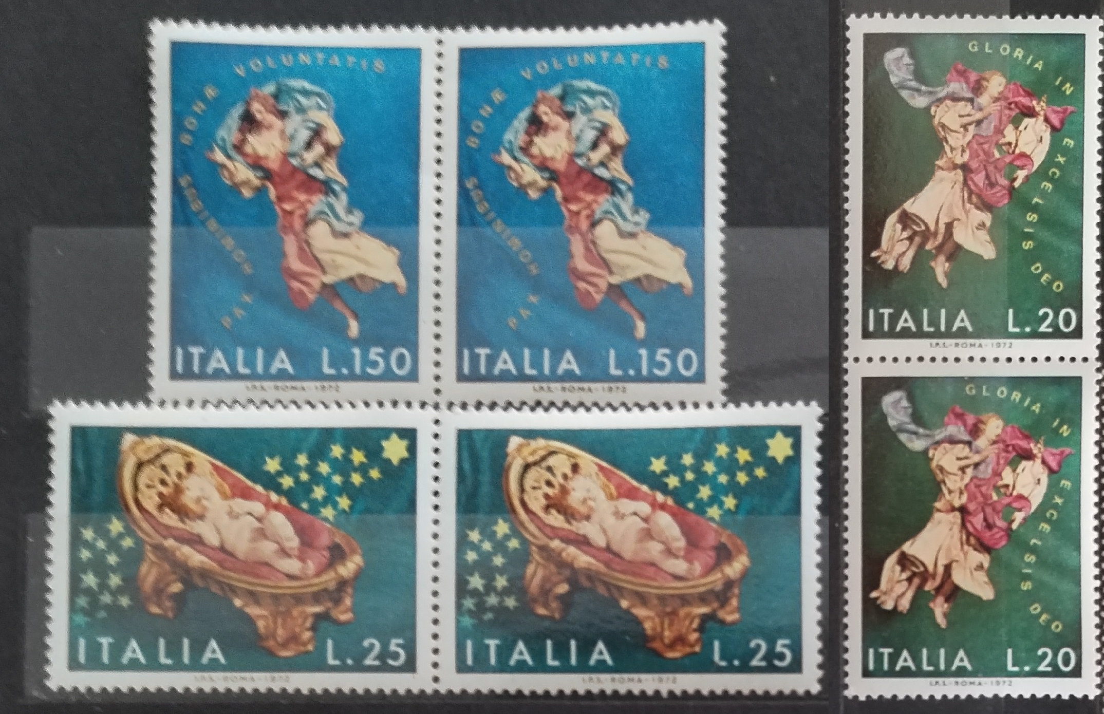 Itálie 1972 Vánoce