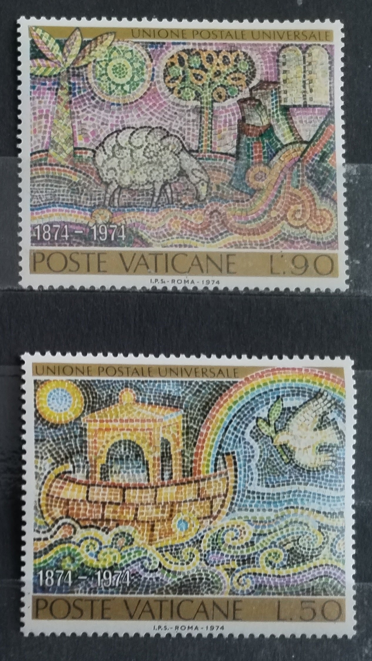 Vatikán 1974 Výročí Světové poštovní unie, Umění