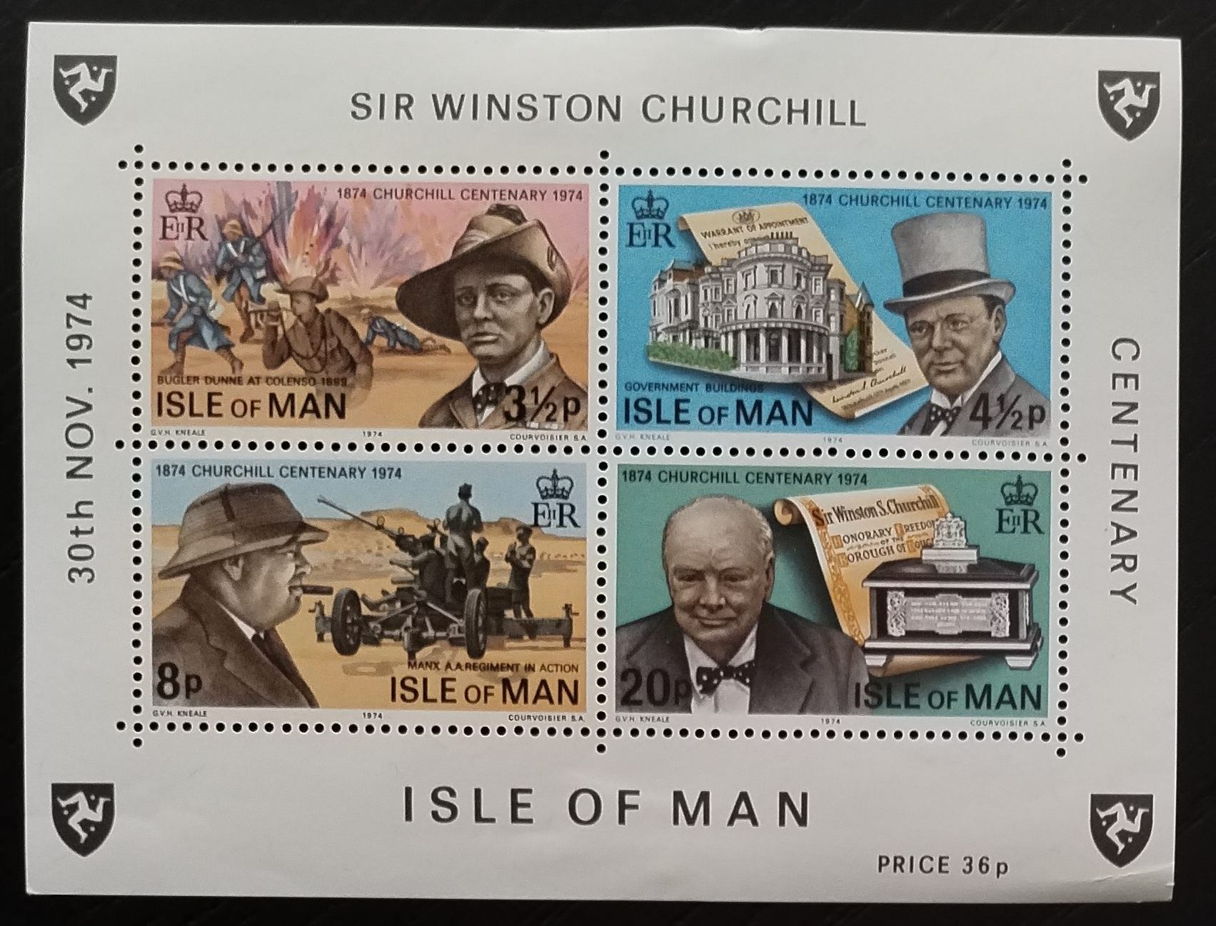 Ostrov Man 1974 Winston Churchill a osobnosti