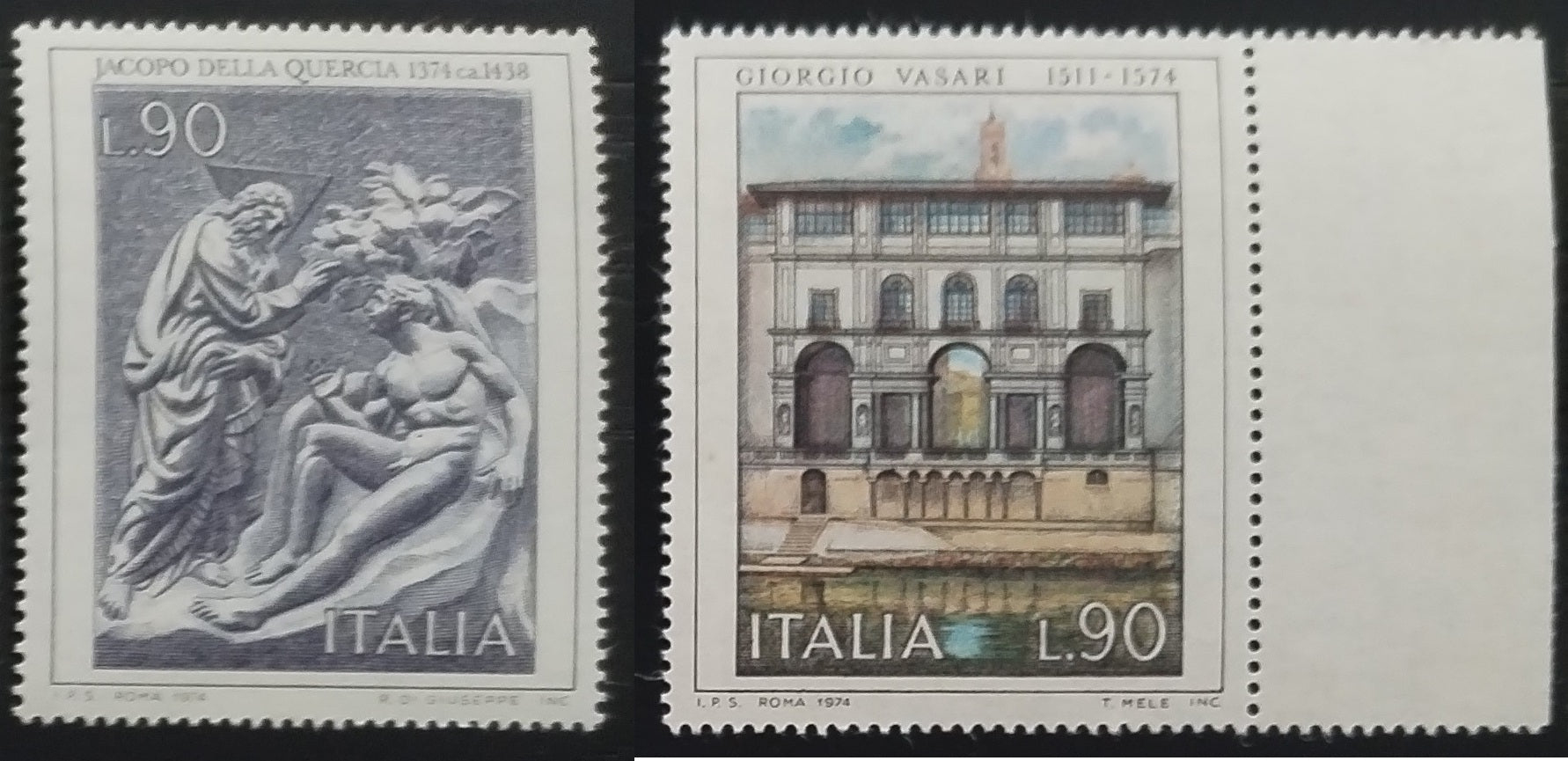 Itálie 1974 Italské umění