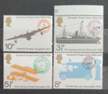 Velká Británie 1974 Výročí UPU, Lodě, Auta