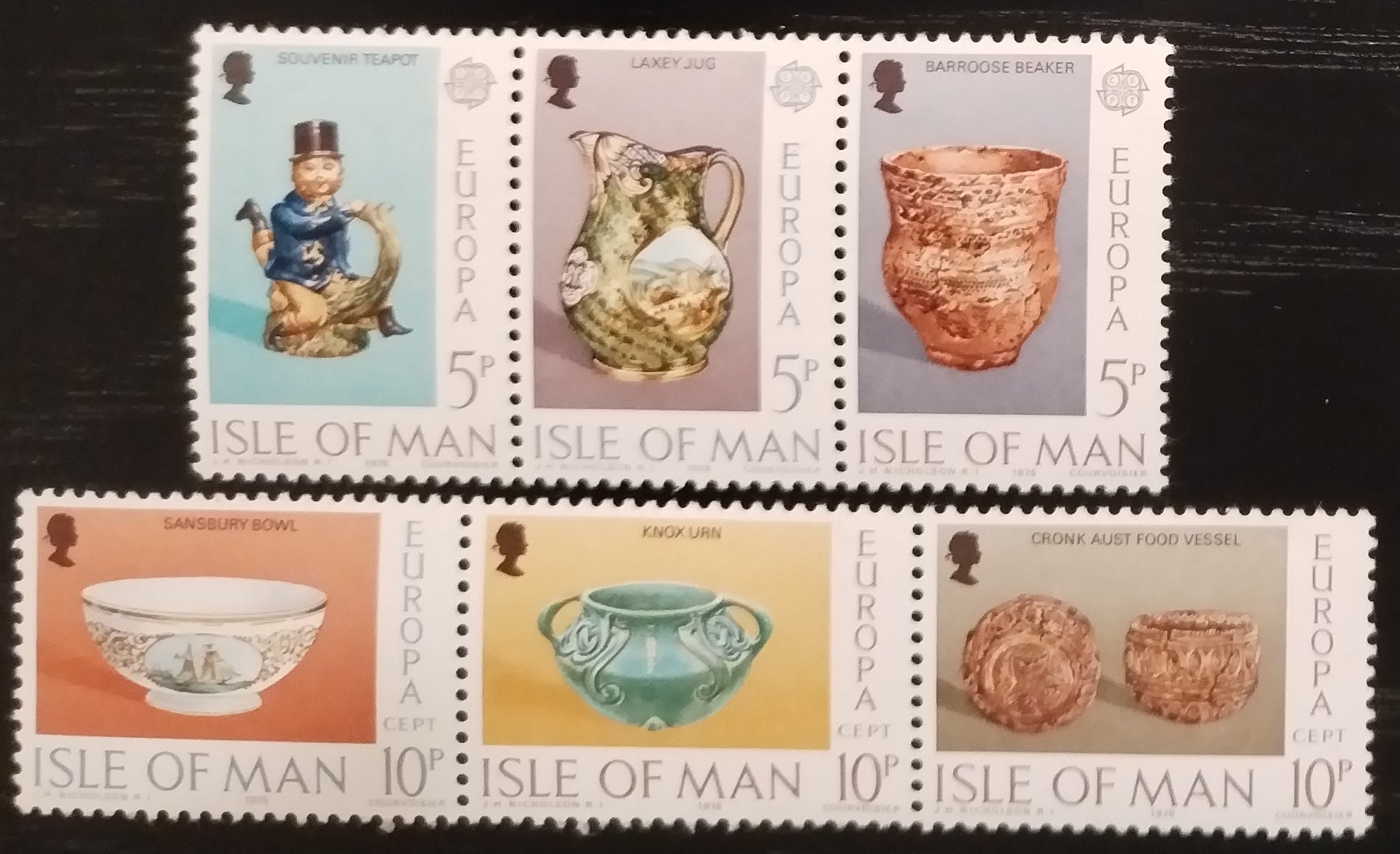 Ostrov Man 1976 Keramika a řemeslné výrobky