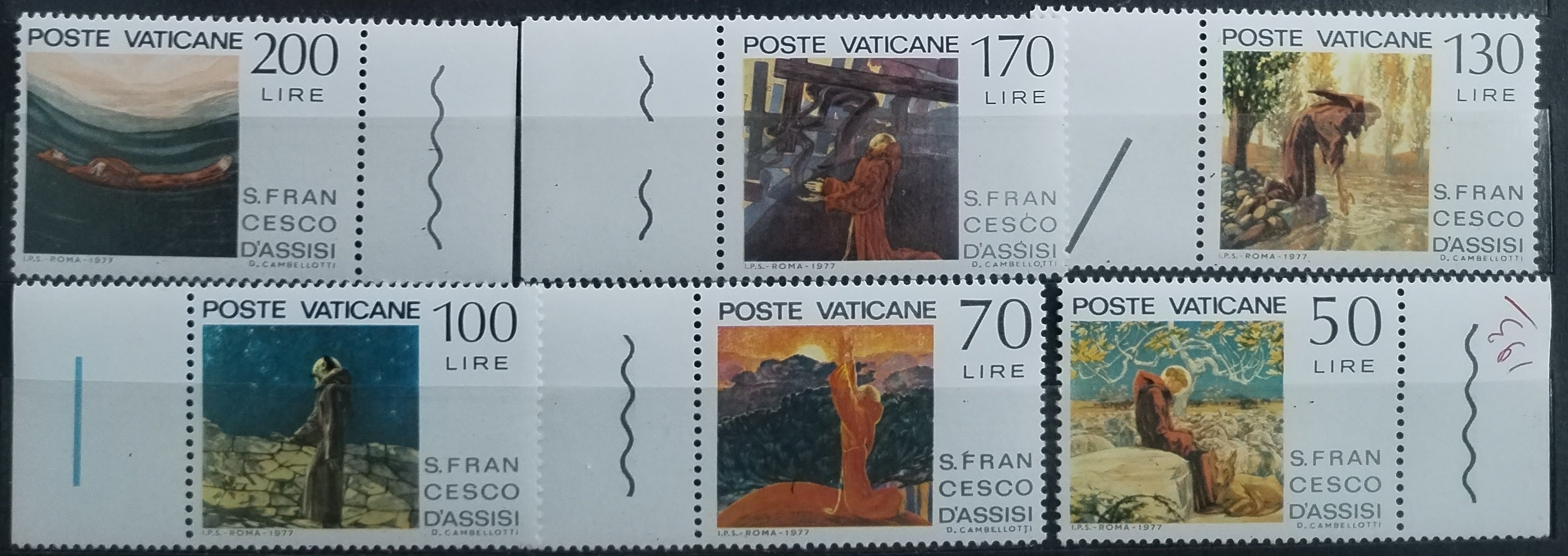 Vatican 1977 Francis of Assisi and art