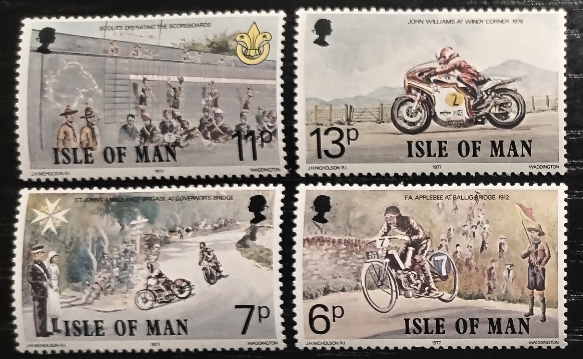 Ostrov Man 1977 Závody motorek a sport