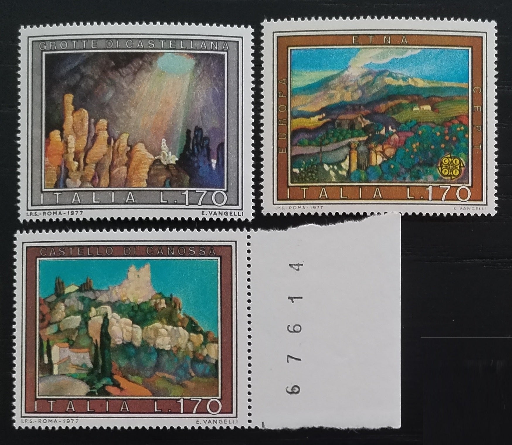 Itálie 1977 Výběr - Italské umění