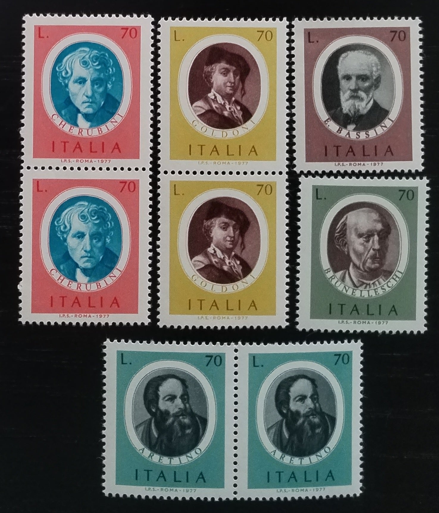 Itálie 1973 Slavní umělci, Osobnosti umění