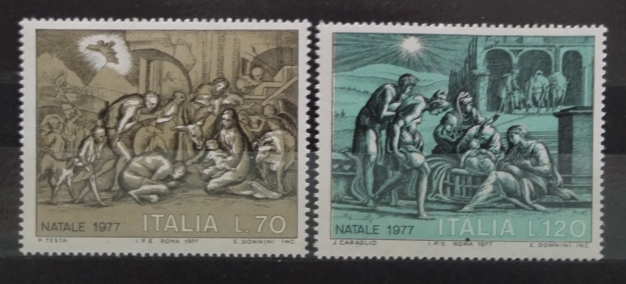 Itálie 1977 Vánoce a umění