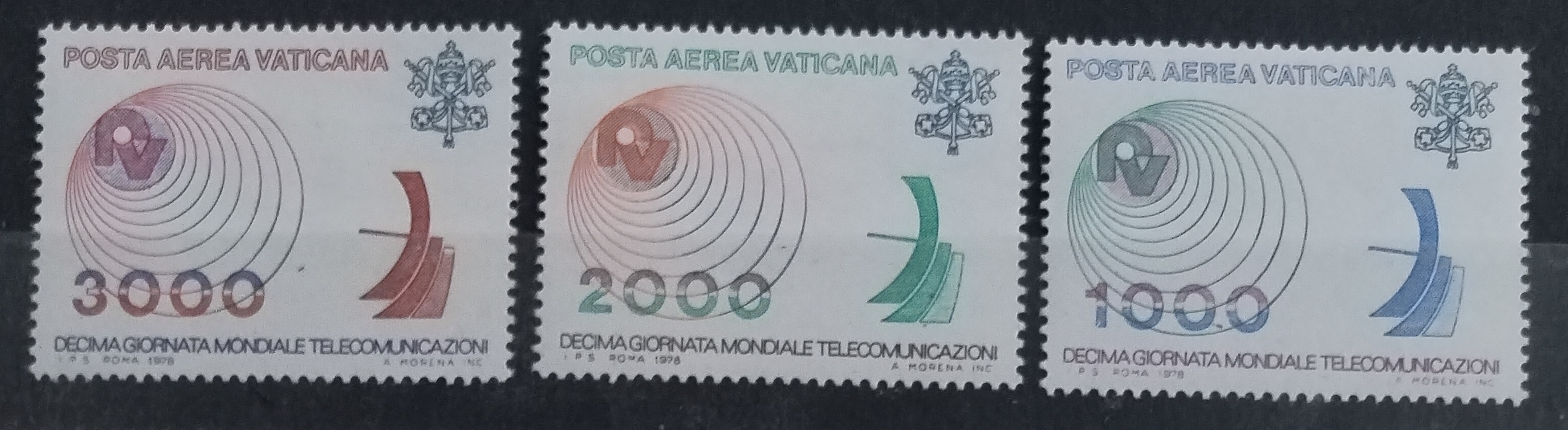 Vatikán 1978 Telekomunikace, AIR MAIL