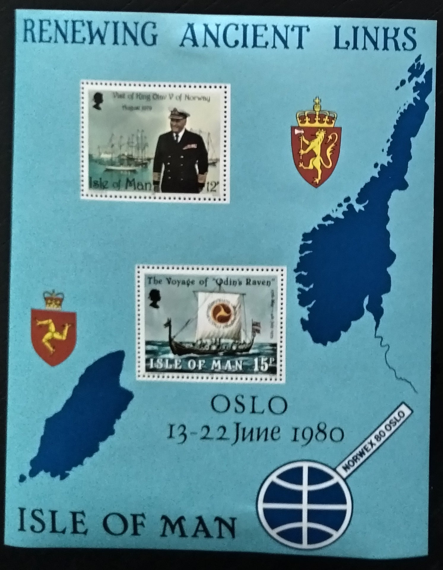 Ostrov Man 1980 Spojení s Norskem, Lodě a král Olaf