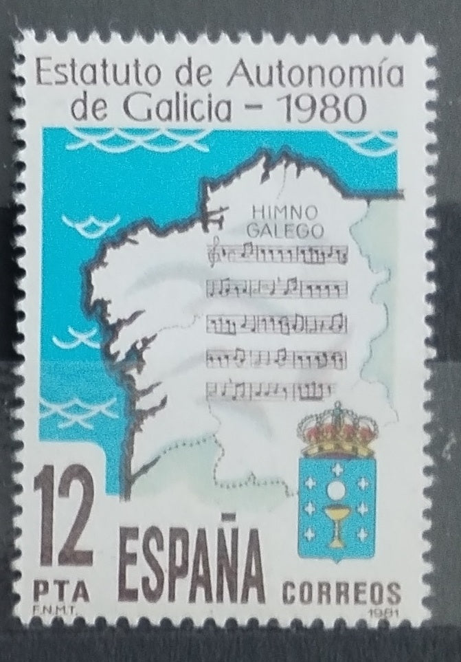 Španělsko 1981 Galície a mapy