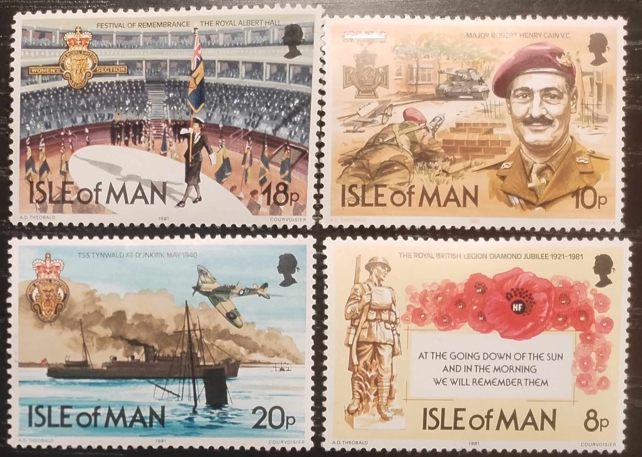 Ostrov Man 1981 Britské legie a vojenství