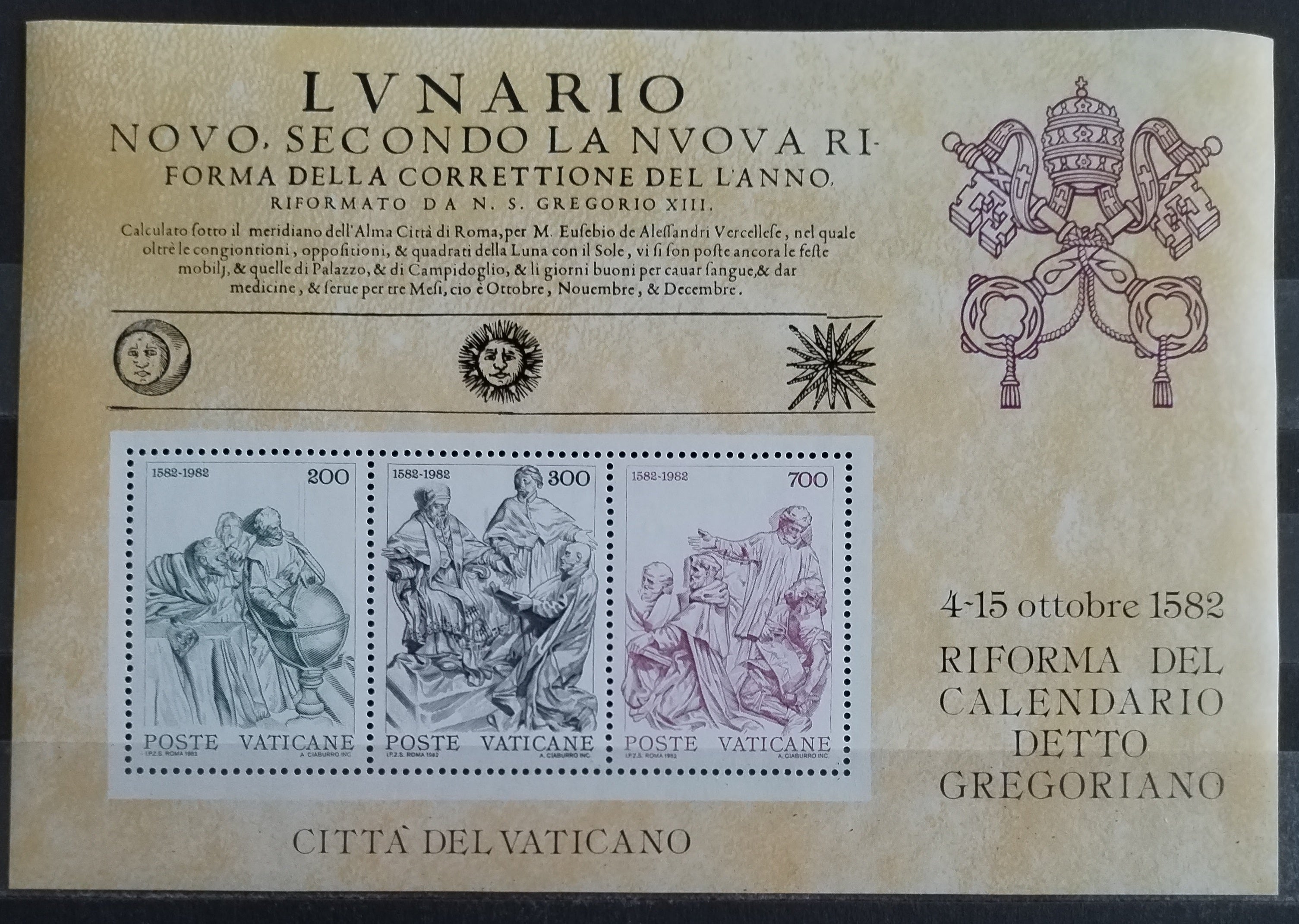 Vatican 1982 The Gregorian Calendar and Art I.