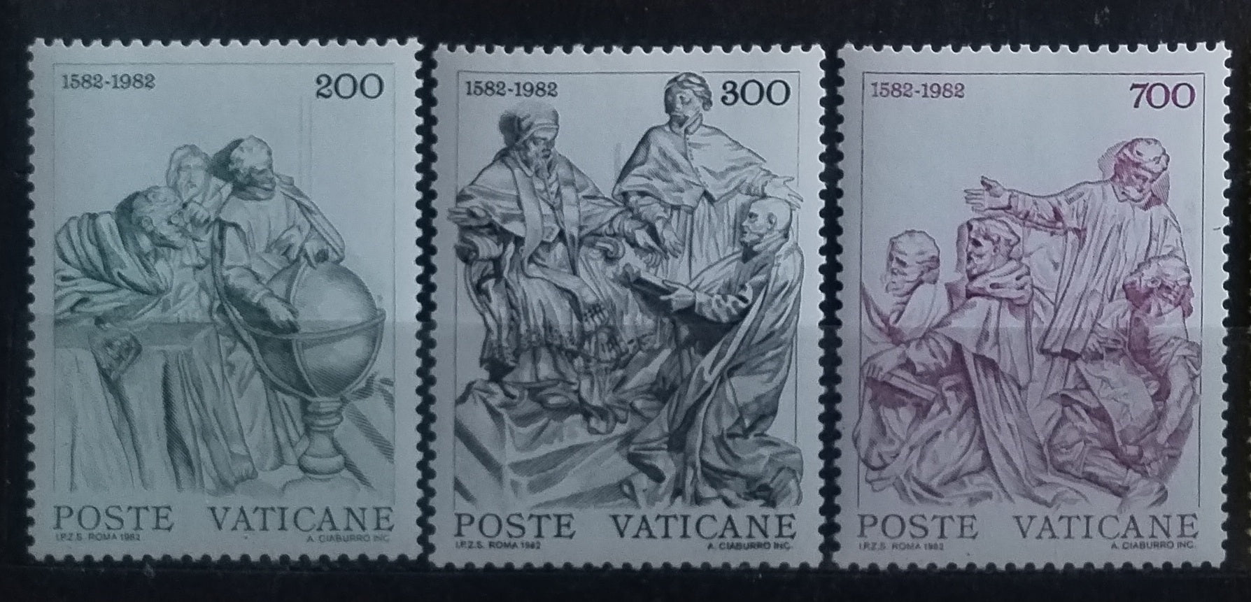 Vatikán 1982 Gregoriánský kalendář a umění