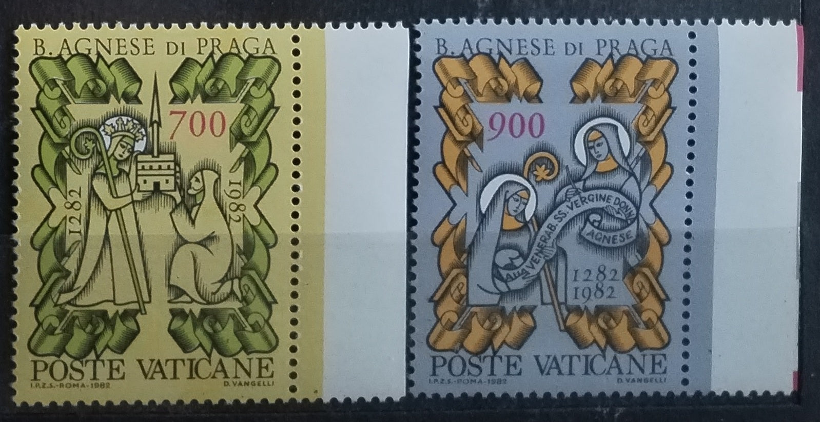 Vatikán 1982 Svatá Anežka v umění