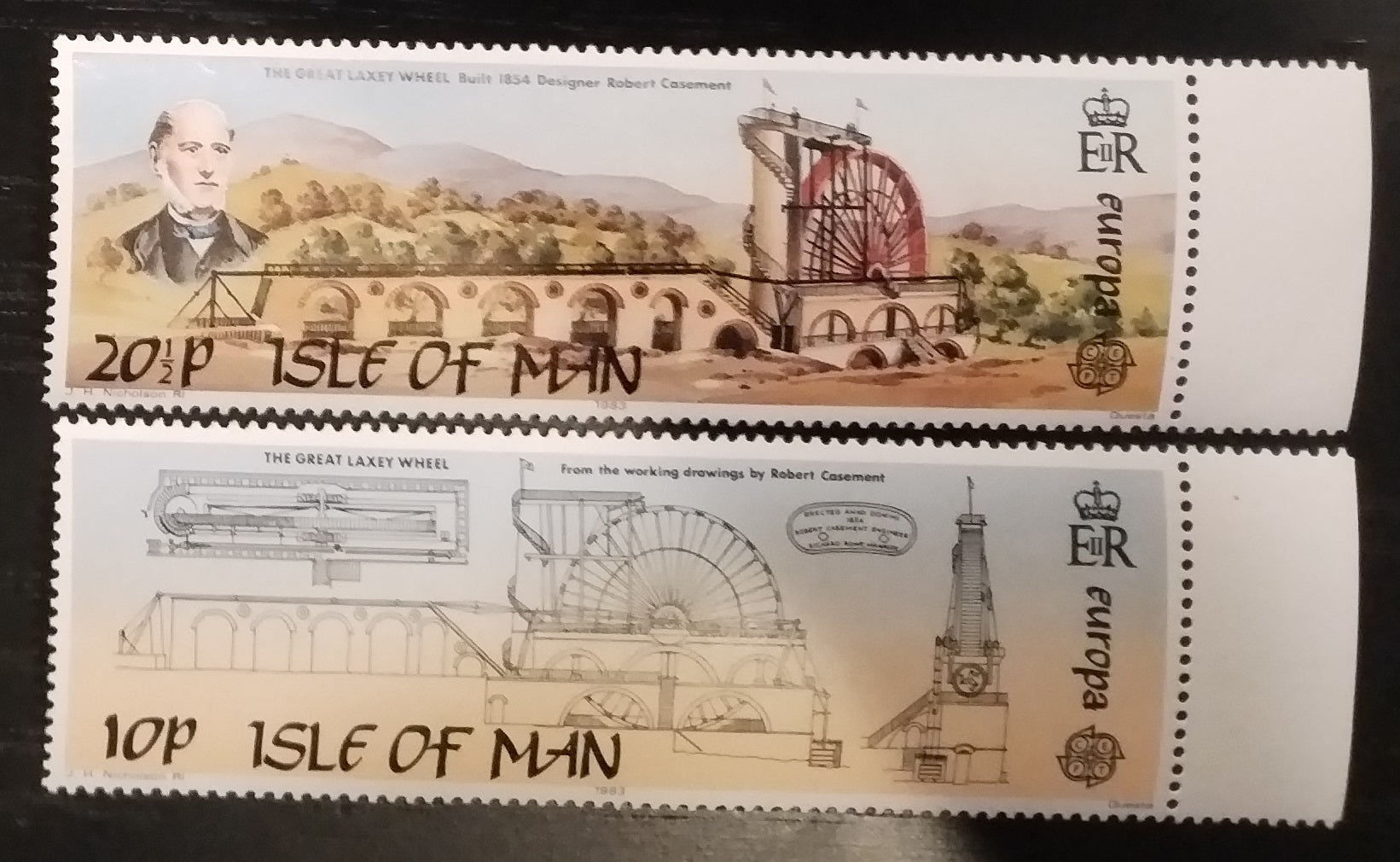 Ostrov Man 1983 Velké vynálezy - velké Laxey důlní kolo