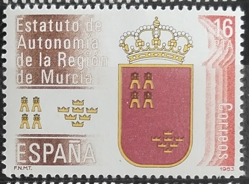Španělsko 1983 Murcia a erby