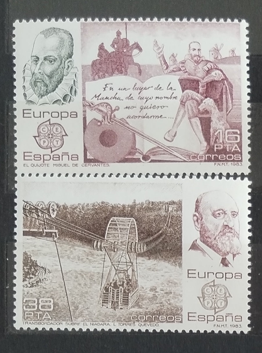 Španělsko 1983 EUROPA Don Quijote a lanovky