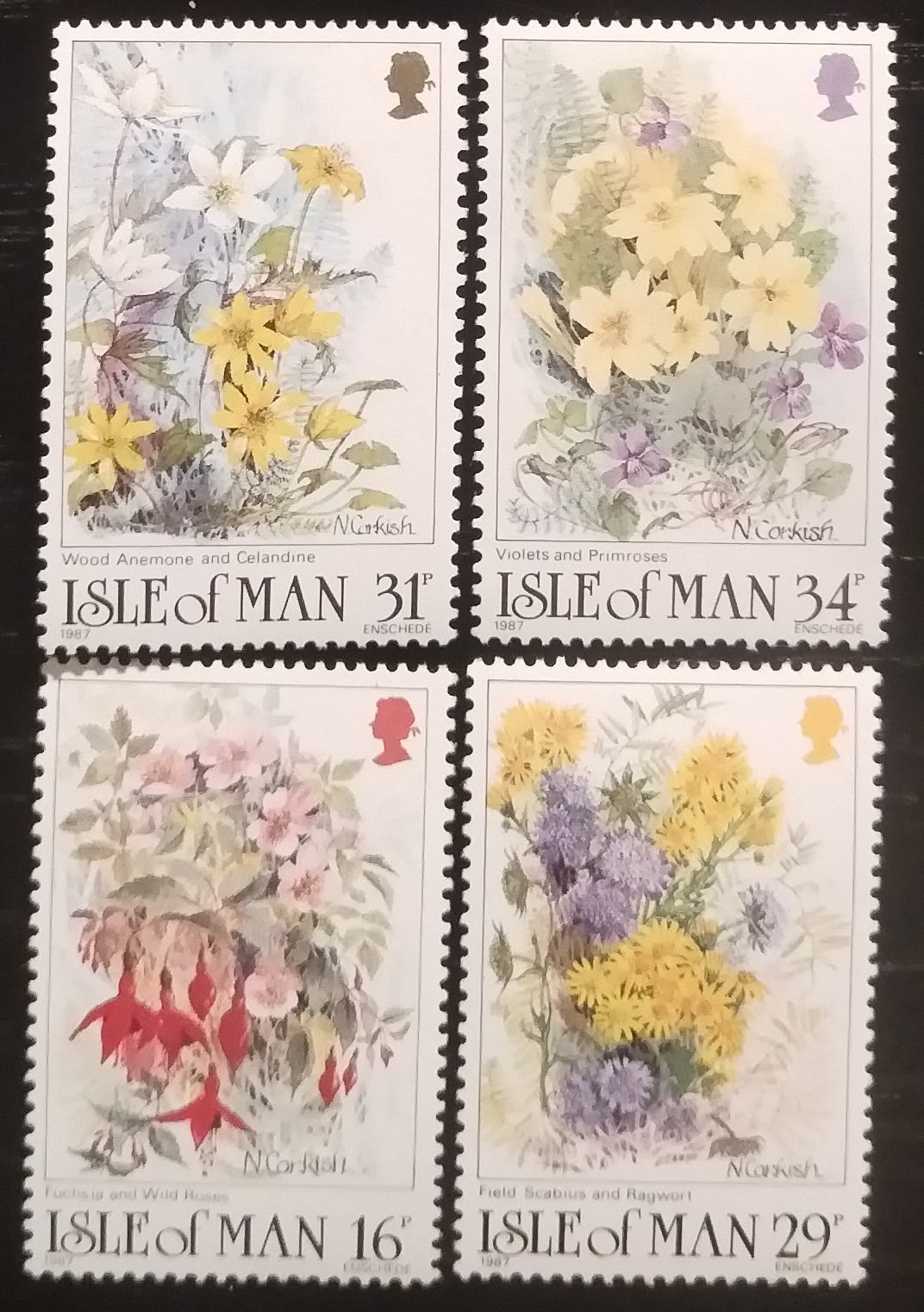 Isle of Man 1987 Flowers and meadow flora