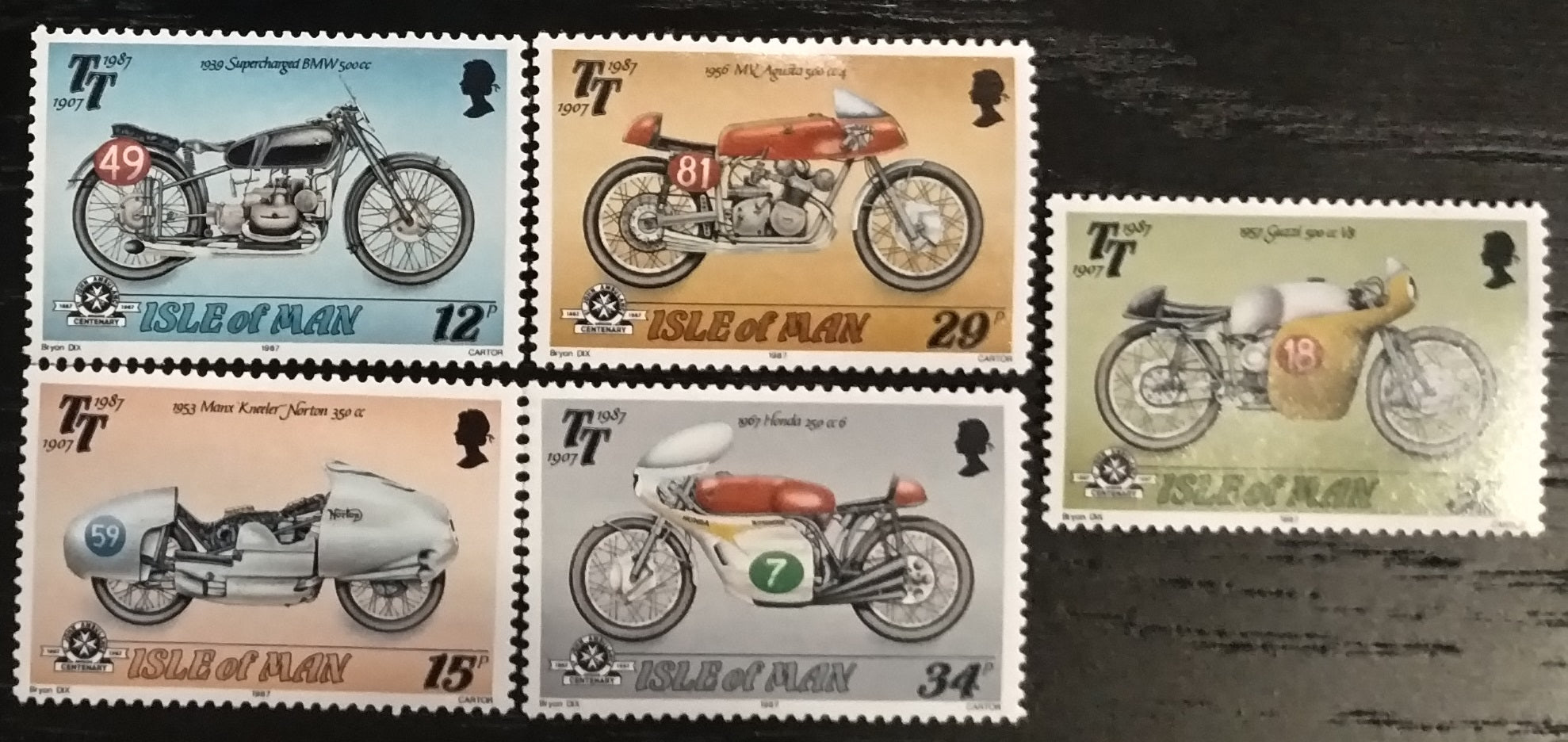 Ostrov Man 1987 Výročí závodů motorek, Motocykly a sport