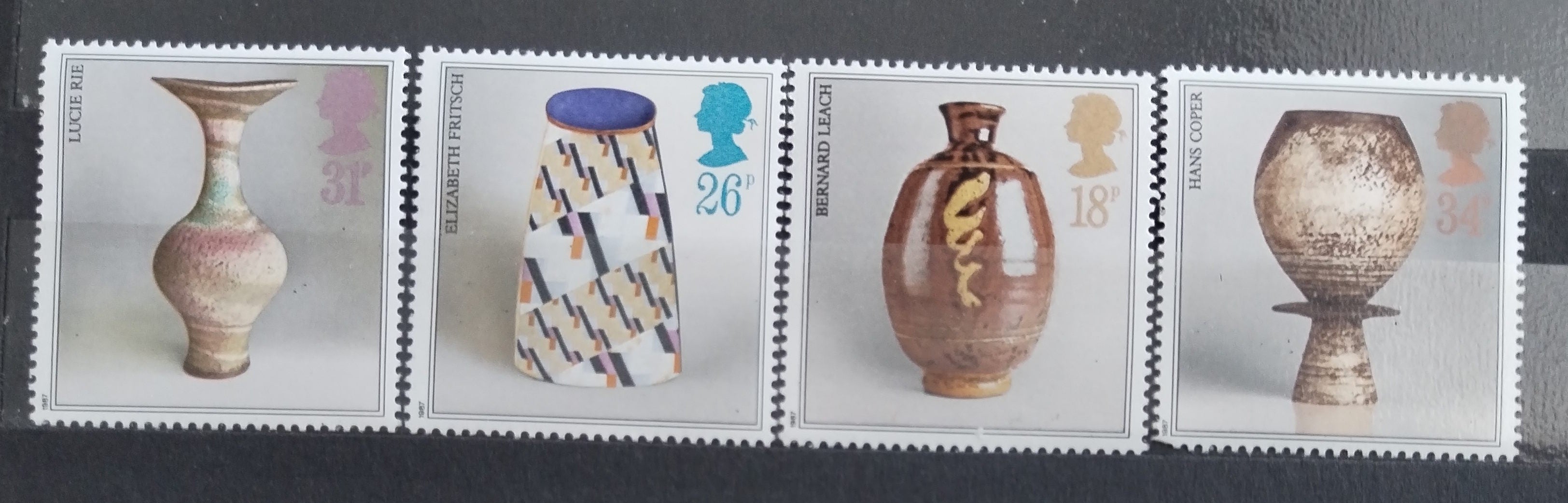 Velká Británie 1987  Vázy a keramika, Umění