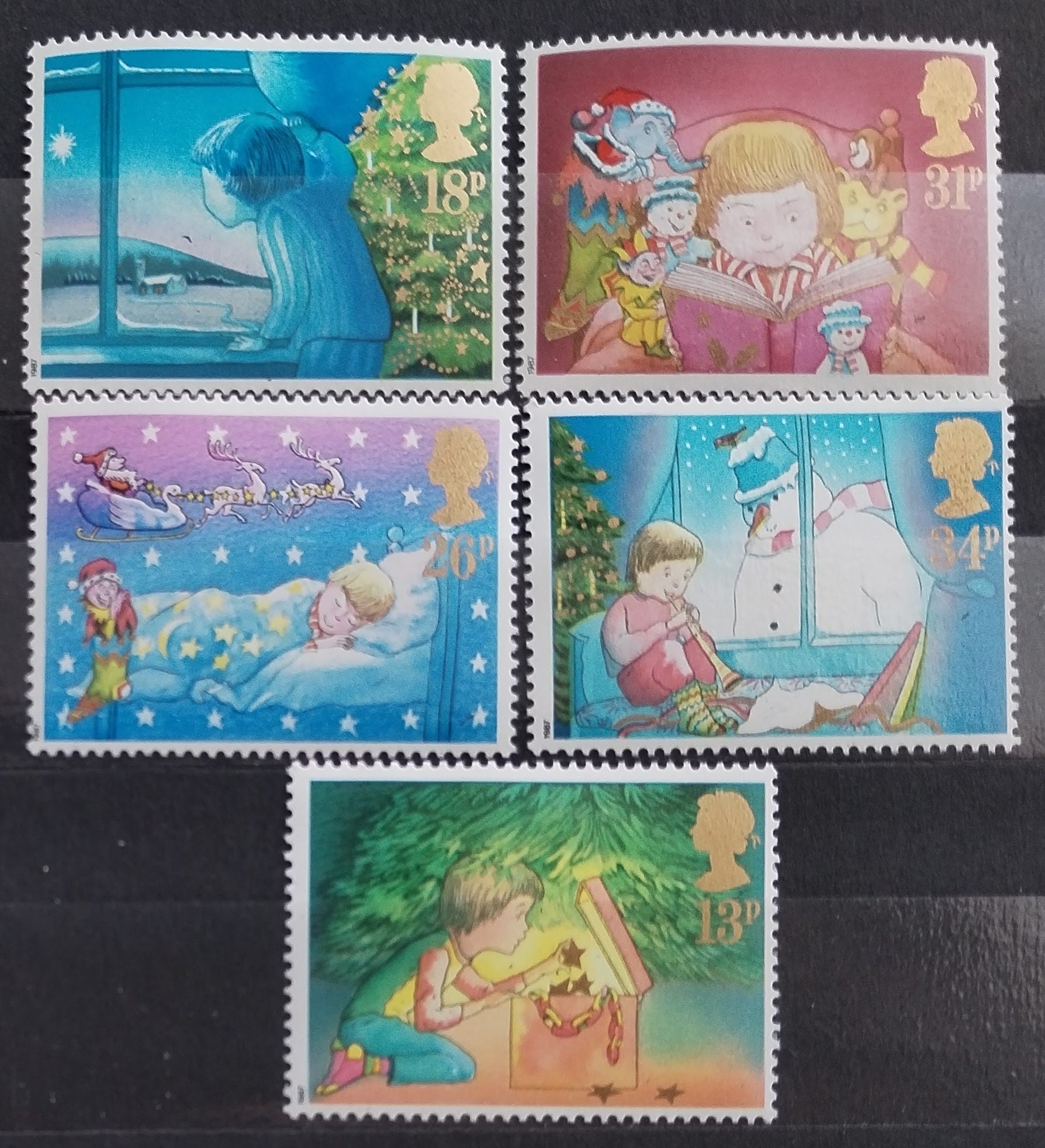 Velká Británie 1987 Vánoce a pohádky
