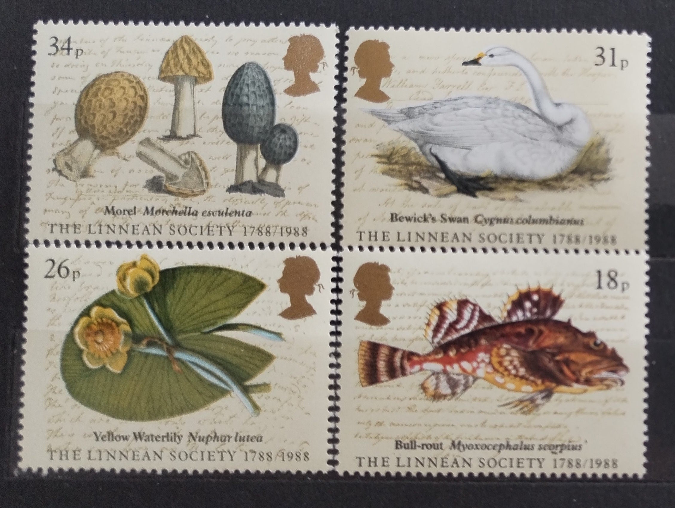 Velká Británie 1988 Linnean Society, Flora a fauna