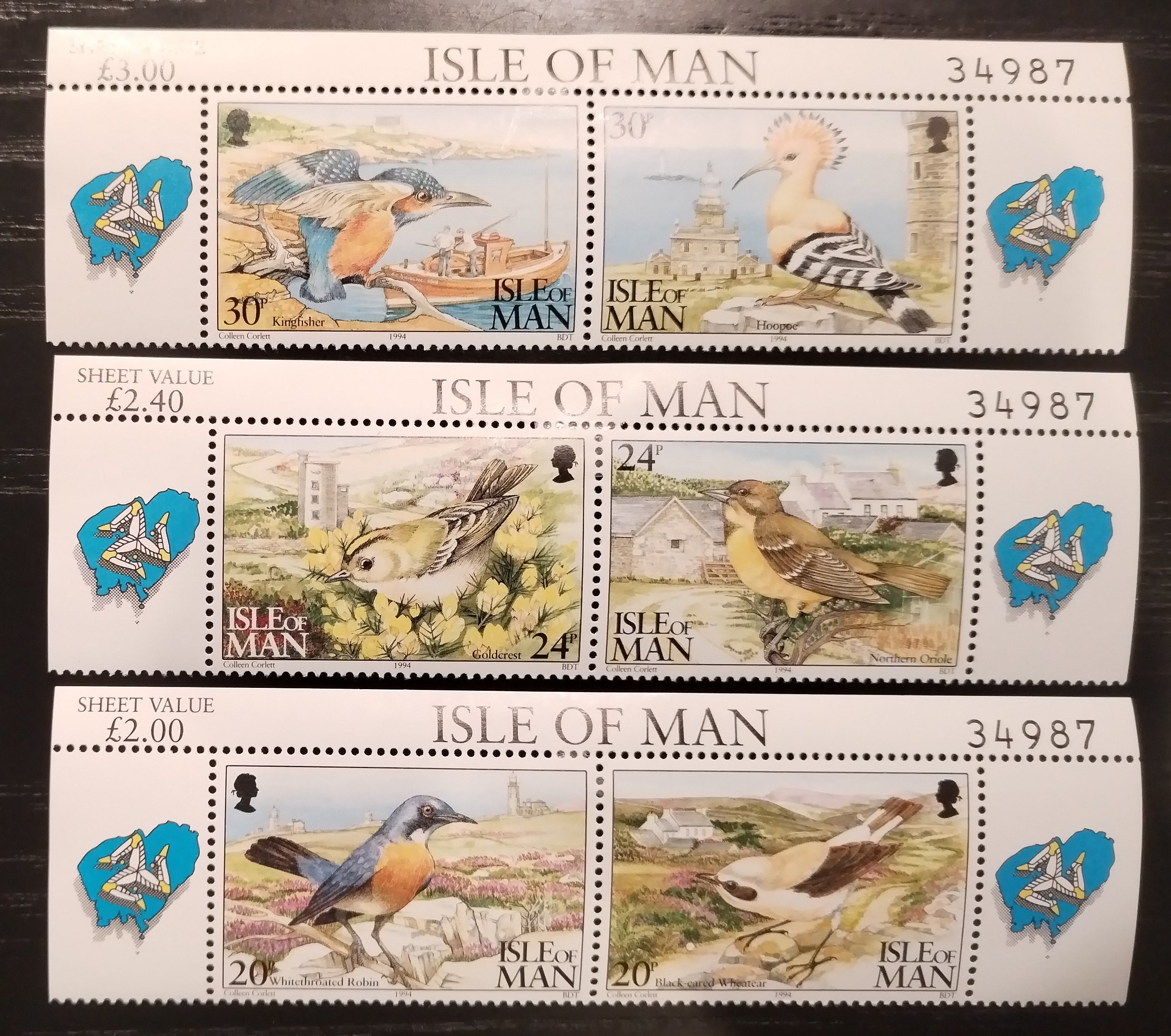 Ostrov Man 1994 Ptáci a fauna ostrova
