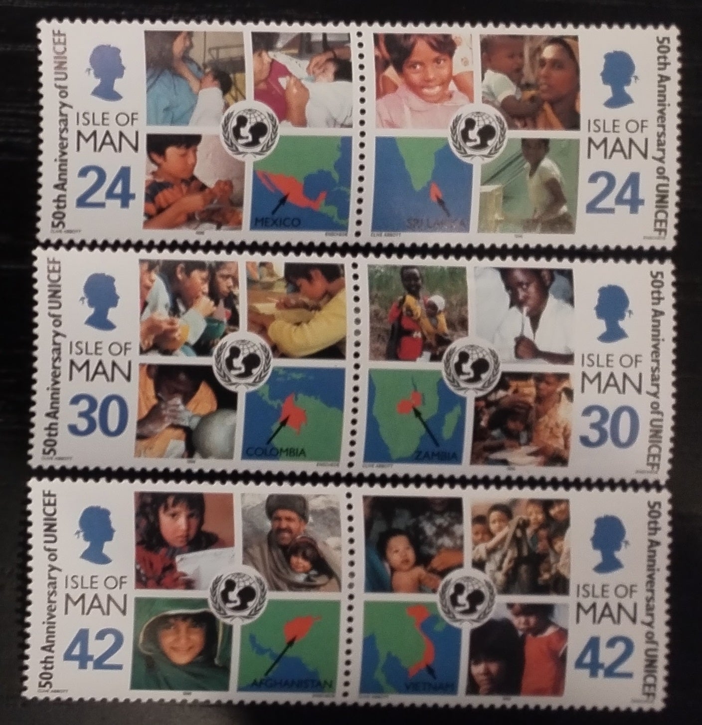 Ostrov Man 1996 Výročí UNICEF a charita
