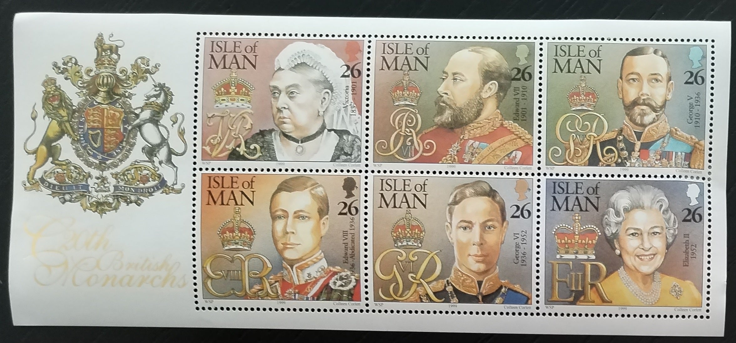 Ostrov Man 1999 Windsorové, Králové a královny Británie