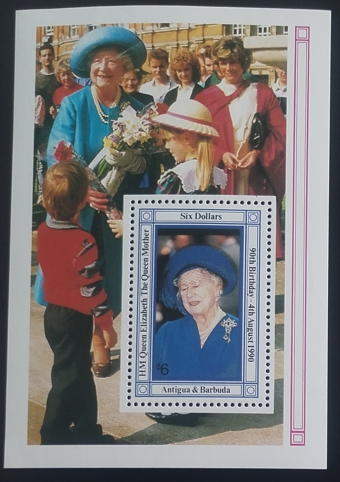 Antigua & Barbuda 1990 Narozeniny královny matky