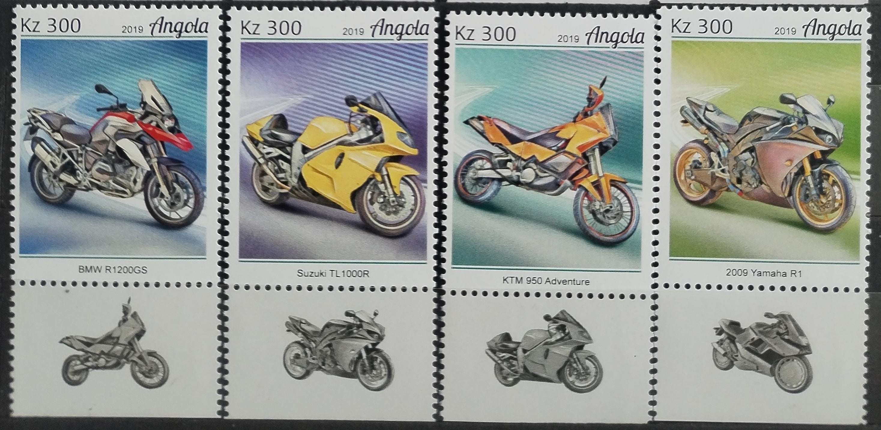 Angola 2019 Motorky a motocykly